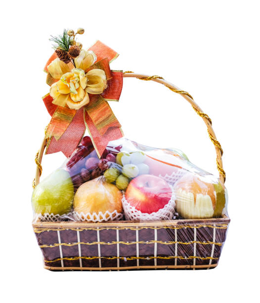 istock New year fruit basket isolated on white background 1199863231