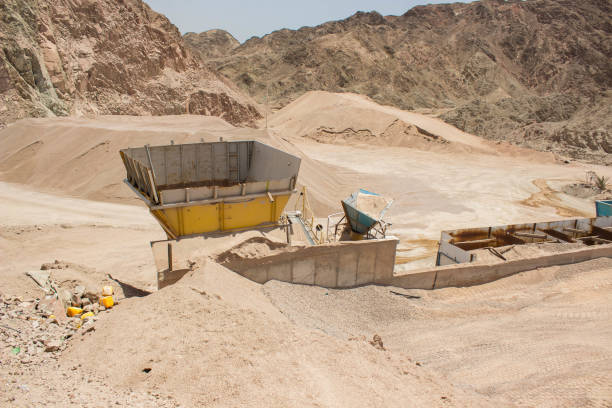 istock not working abandoned digging factory industrial object in hand made desert sand stone quarry place 1199868150