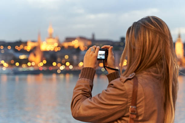 istock Female tourist in Budapest 1199869500