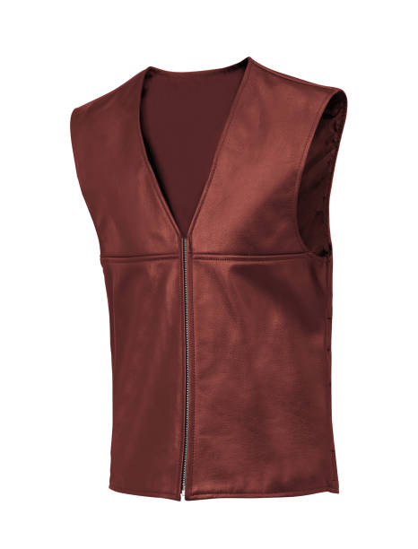 istock Brown color leather vest 1199871974