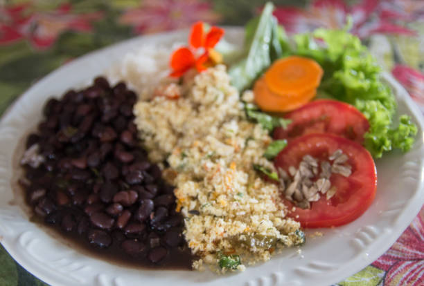 istock Vegan meal on plate 1199873549