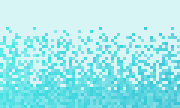 pixel edge-übergangsrahmen - frame wallpaper pattern abstract sea stock-grafiken, -clipart, -cartoons und -symbole