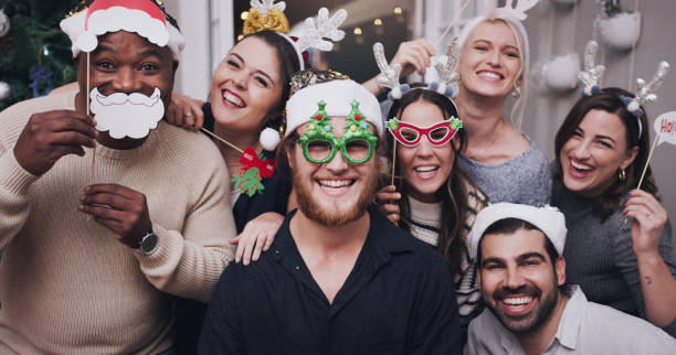 istock Put on your party hats, Christmas is here! 1199876928
