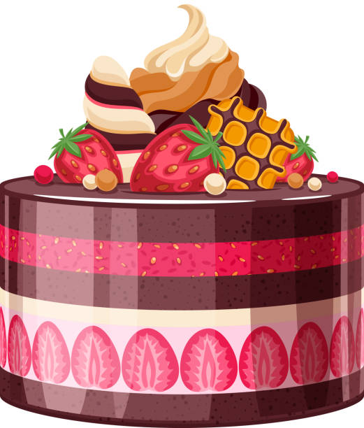 1,200+ Strawberry Cake Decoration Clip Art Illustrations, Royalty-Free ...