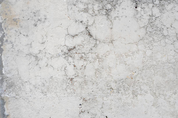istock Texture of old concrete wall for background. White concrete wall background with a cracks nad holes. 1199880866