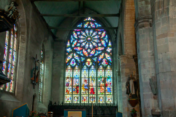istock Malestroit. Inside St. Giles' Church. Morbihan. Brittany 1199885502
