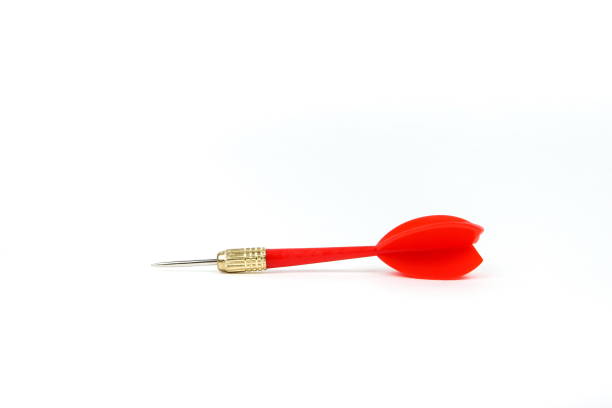 istock red dart close up on white background 1199886967