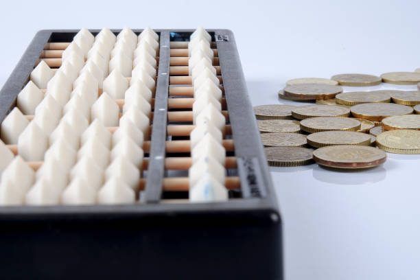 istock Abacus and coins. Business concept 1199888755