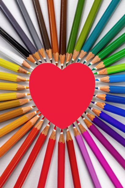 Creative valentines day composition