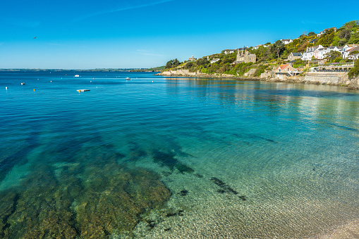 The picturesque village of St Mawes on the Roseland Peninsula near Falmouth in Cornwall, England, UK.