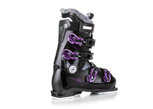 istock Professional woman ski boots isolated on white background 1199896527