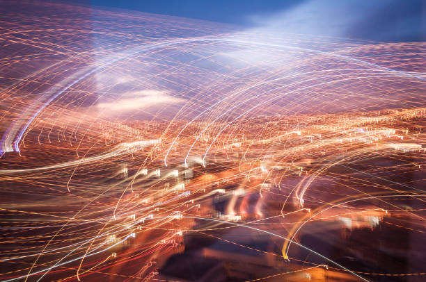 istock City lights from a window with intentional camera movement creating a pattern lightpainting 1199898875