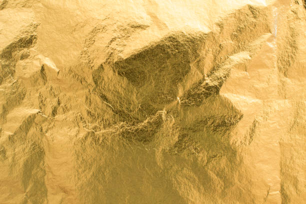 istock Golden foil texture, shiny wrapping paper decoration element 1199899223