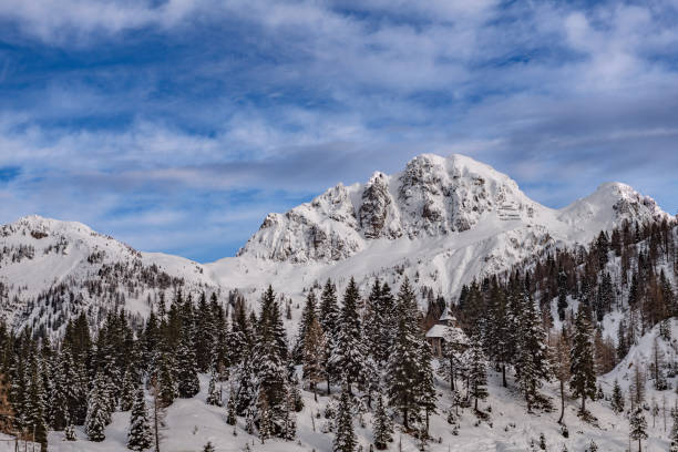 istock Winter view of Mount Gartnerkofel, Nassfeld, Carnic Alps, Austria 1199902349