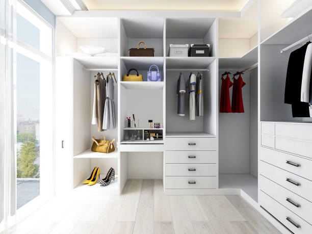 istock Clothes and Hats Testing Room in Modern Residential Buildings 1199902380