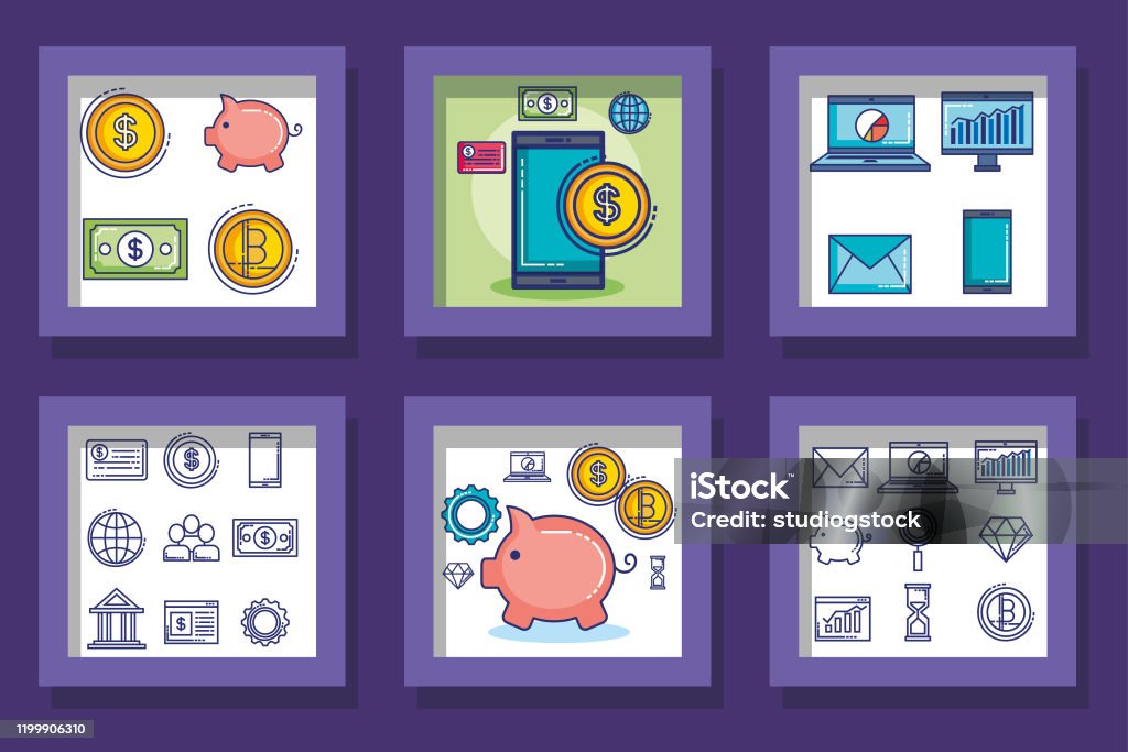 Money Vector Frame Money Frames Set Vector Design Stock Illustration - Download Image Now ...