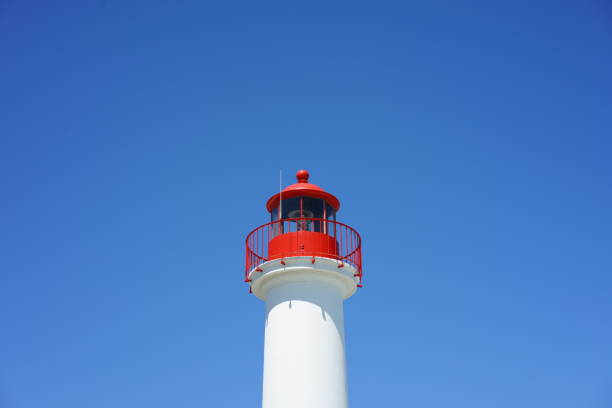 istock Low Angle View Of Lighthouse Against Clear Blue Sky 1199908189
