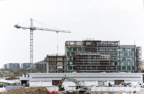 istock Construction Site In City Against Clear Sky 1199908360