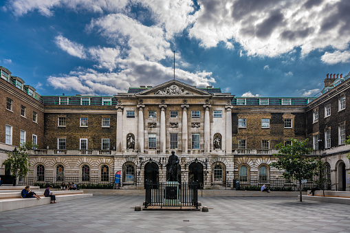 This is King's College University, an historic university which is highly ranked on August 22, 2019 in London