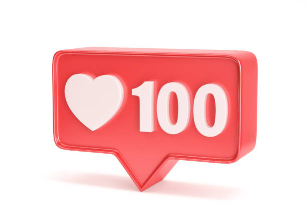 istock Social media notification icon isolated on white 1199910241