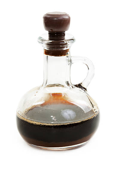 istock Glass bottle with soy sauce 119991477