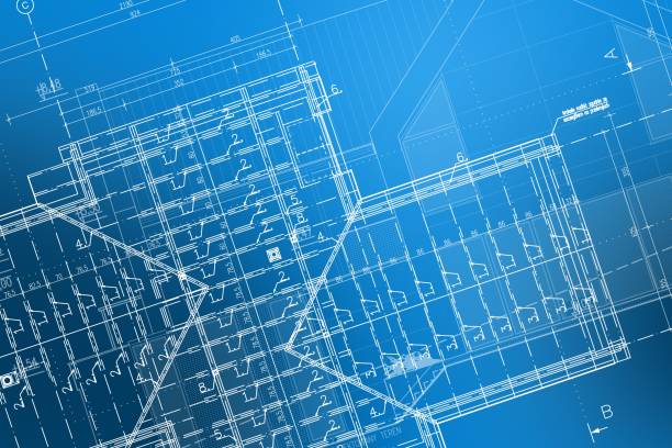 istock Roof Construction Blueprint 1199915760