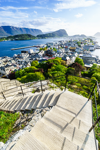 Stairs of the viewpoint, Alesund