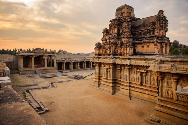 istock Ancient temple ruins in Hampi 1199916974