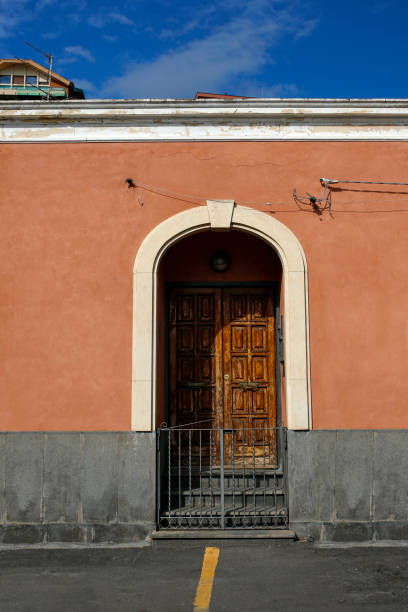 istock elegant wooden door 1199919666