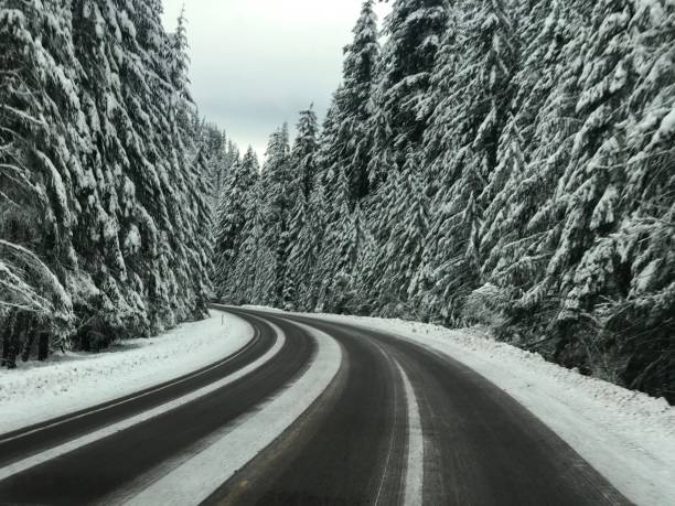 istock Santiam Pass Winter Drive 1199922383