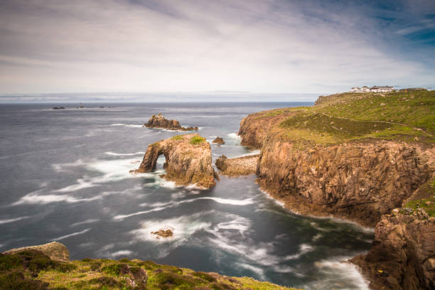 istock Enys Dodnan and the Armed Knight rock formations 1199922453