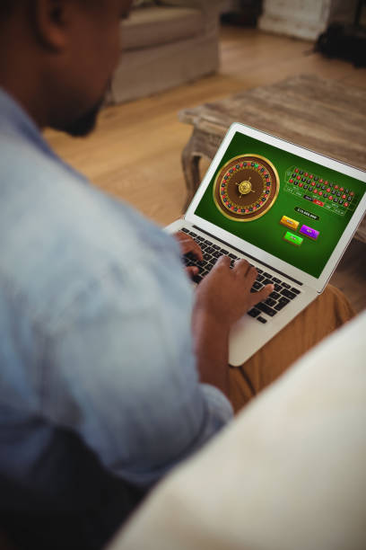 istock Composite image of online roulette game 1199923925