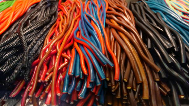 Colorful sugar cords and liquorice cords - 2