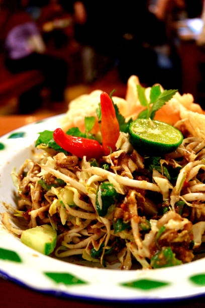 istock Vegetables salad with peanut sauce 1199926348