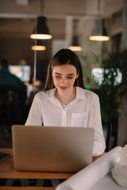 istock Business woman working on the computer in the office 1199927583