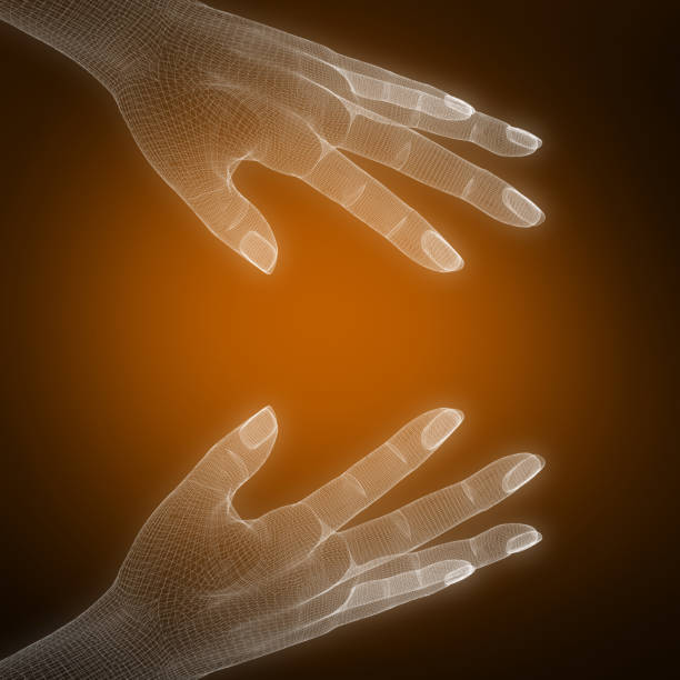 istock Composite image of 3d image of human hand 1199927715