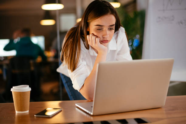 istock Business woman working on the computer in the office 1199928205