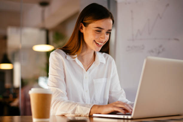 istock Business woman working on the computer in the office 1199929721