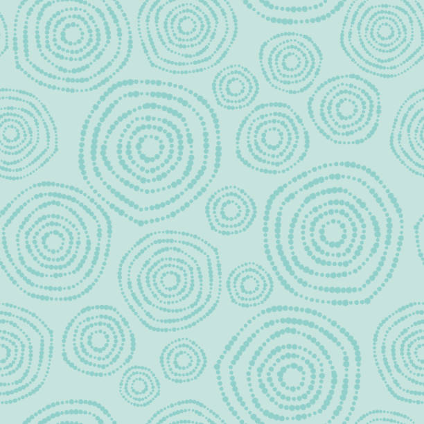 ilustraciones, imágenes clip art, dibujos animados e iconos de stock de circles nature seamless background pattern - backgrounds spotted seamless fun