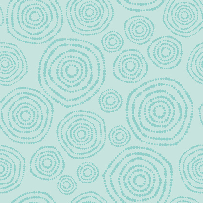 Vector Illustration of a beautiful and Soft Pastel Colours Seamless Background Pattern with Abstract Flowers Natural Circles