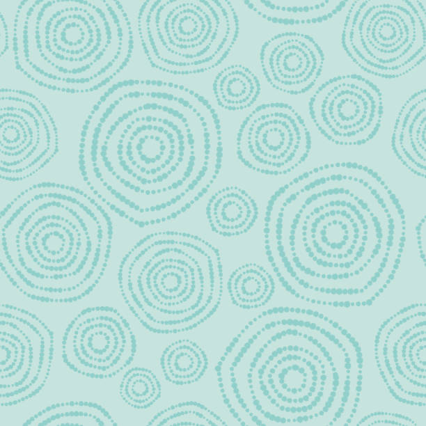Circles Nature Seamless Background Pattern Vector Illustration of a beautiful and Soft Pastel Colours Seamless Background Pattern with Abstract Flowers Natural Circles natural pattern stock illustrations