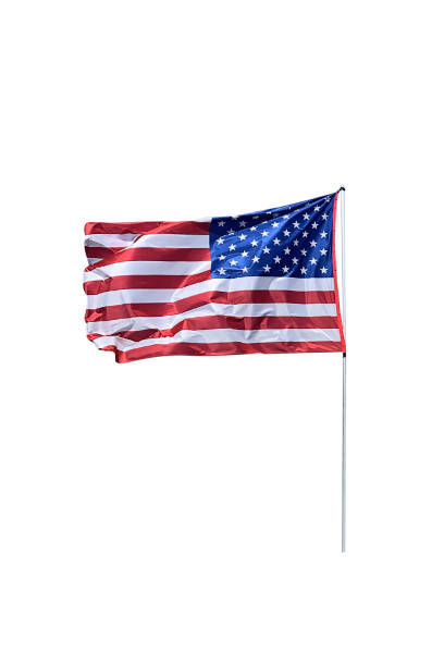 istock american flag waving in the wind isolated on white background 1199935534