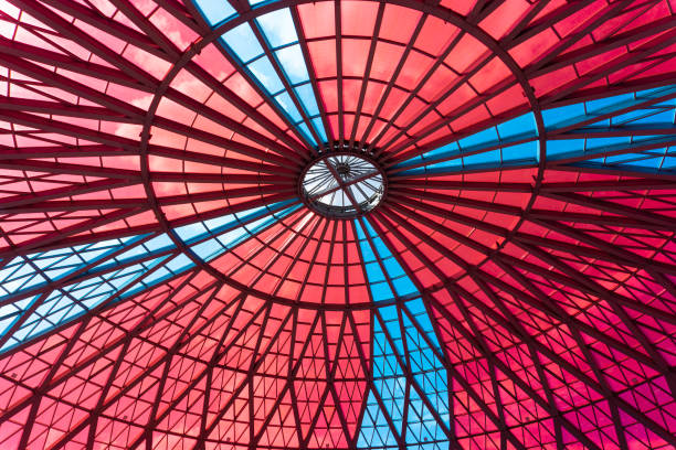 istock colorful glass ceiling in the building 1199942273