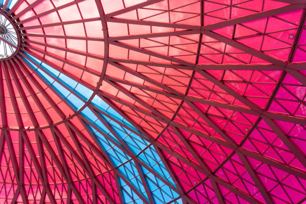 istock colorful glass ceiling in the building 1199942502