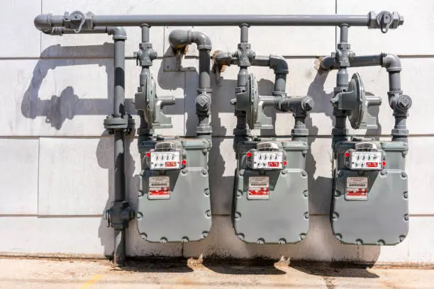 Photo of Set of gas meters