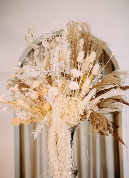 istock decorated dry flowers interior columns arch curtains 1199943807