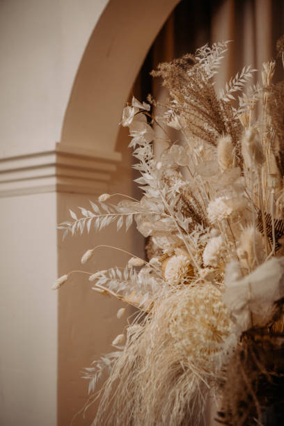 istock decorated dry flowers interior columns arch curtains 1199943811