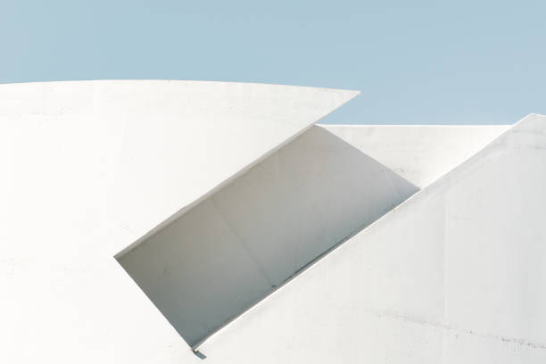 istock Architecture minimalism modern style design details building exterior concrete abstract background 1199951125