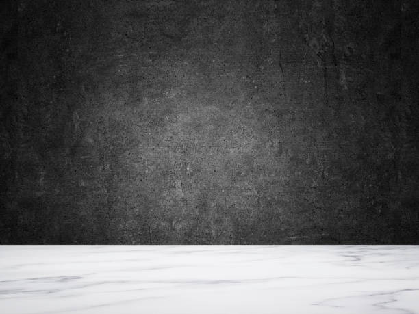 istock marble table top in front of clear blackboard 1199952793