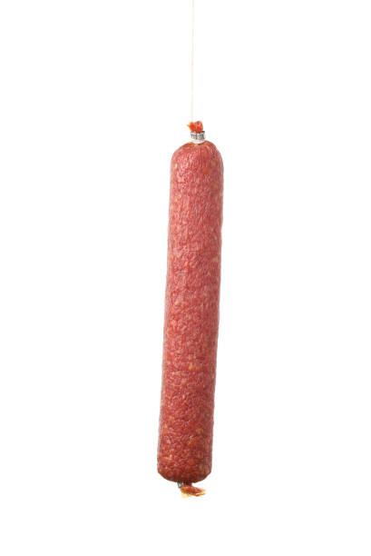 istock Delicious sausage stick isolated on white background 1199952966